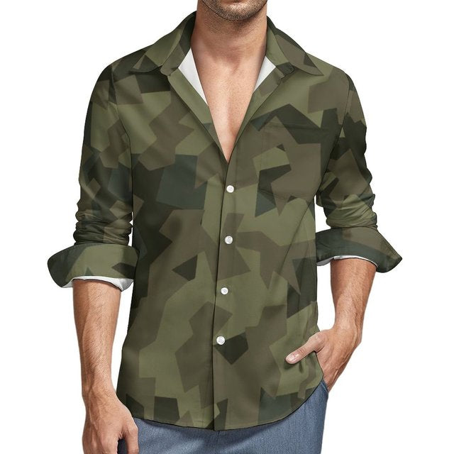 Camisas de hombre estilo militar