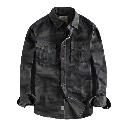 Camisas estilo militar para hombre