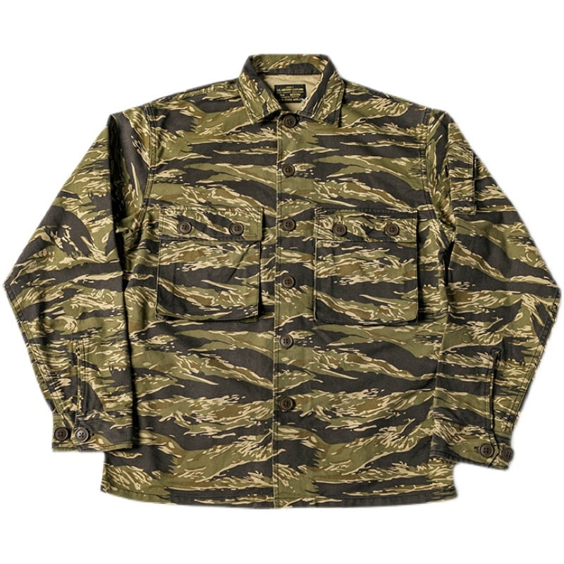 Camisas hombre camuflaje militar