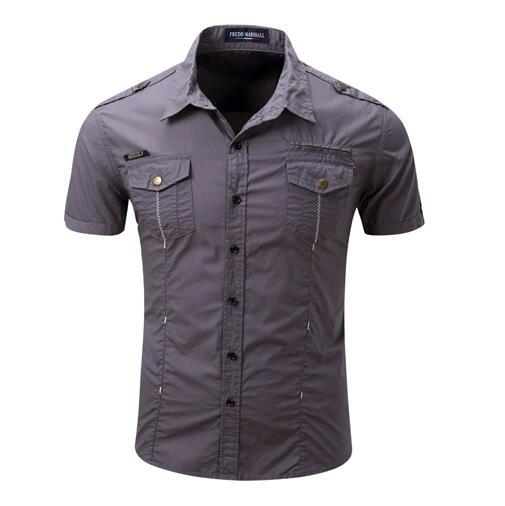 Camisas hombre corte militar