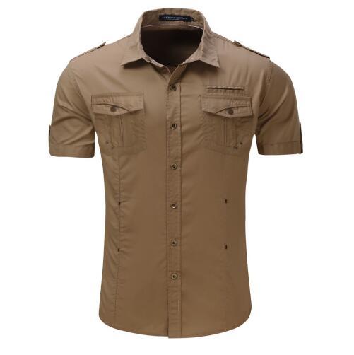 Camisas hombre corte militar