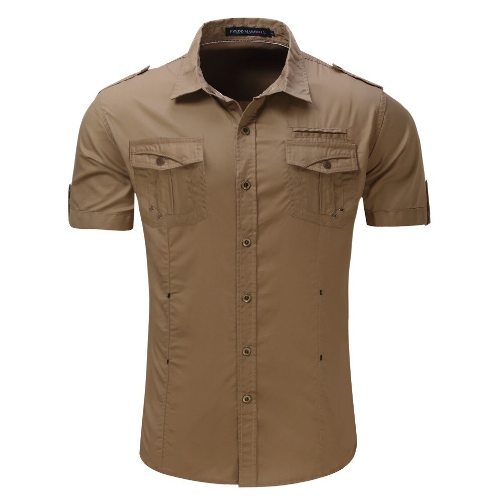 Camisas hombre corte militar