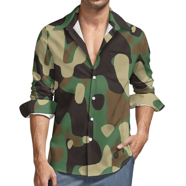Camisas para hombre verde militar