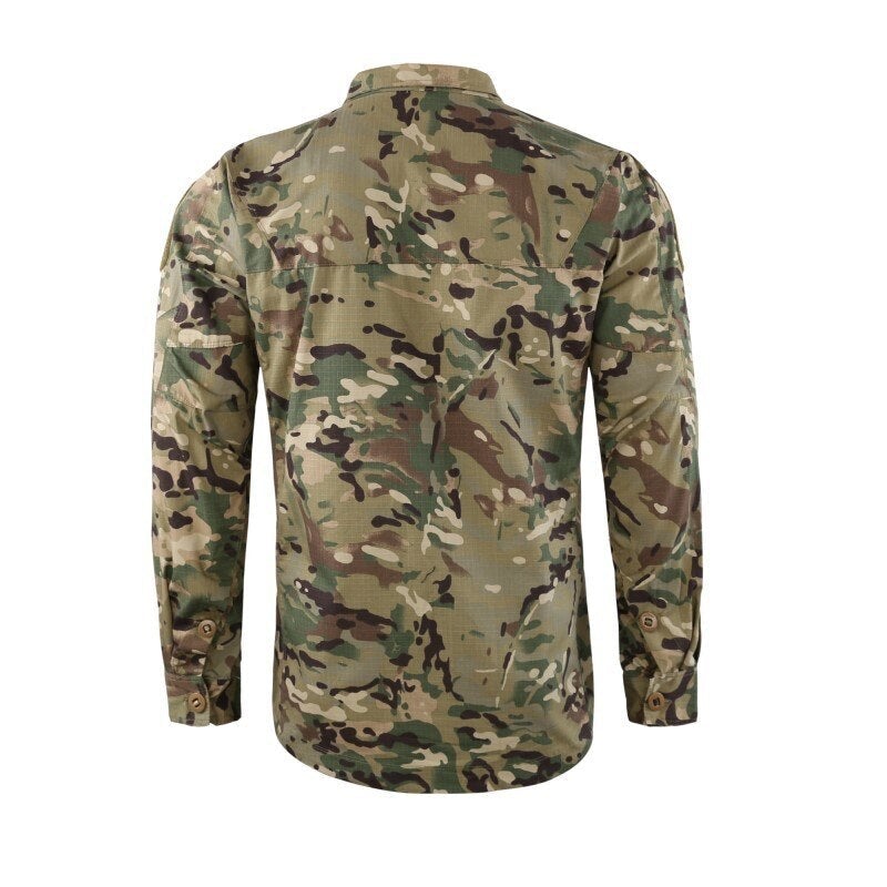 Camisetas militares manga larga hombre