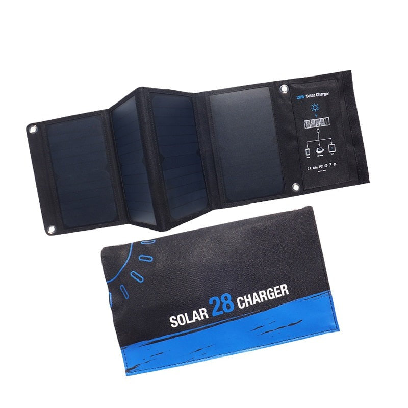 Cargador solar 28w