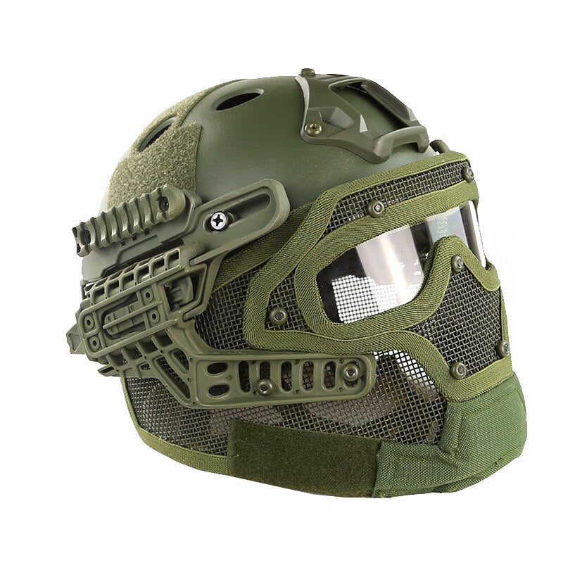 Casco de moto estilo militar