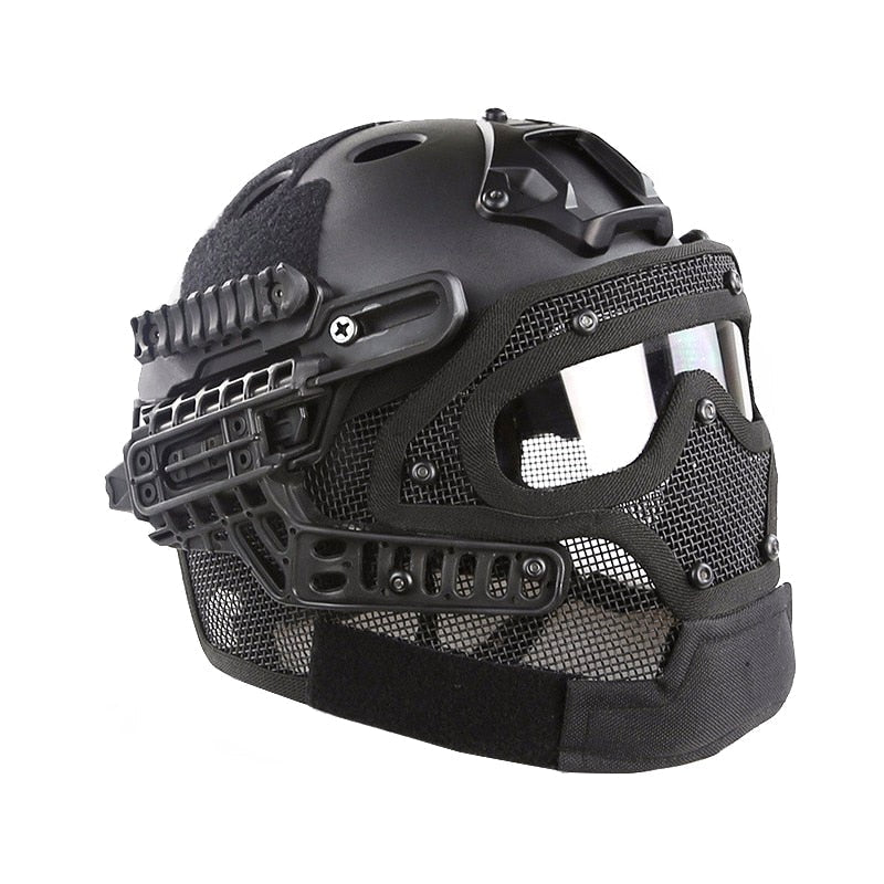 Casco de moto estilo militar