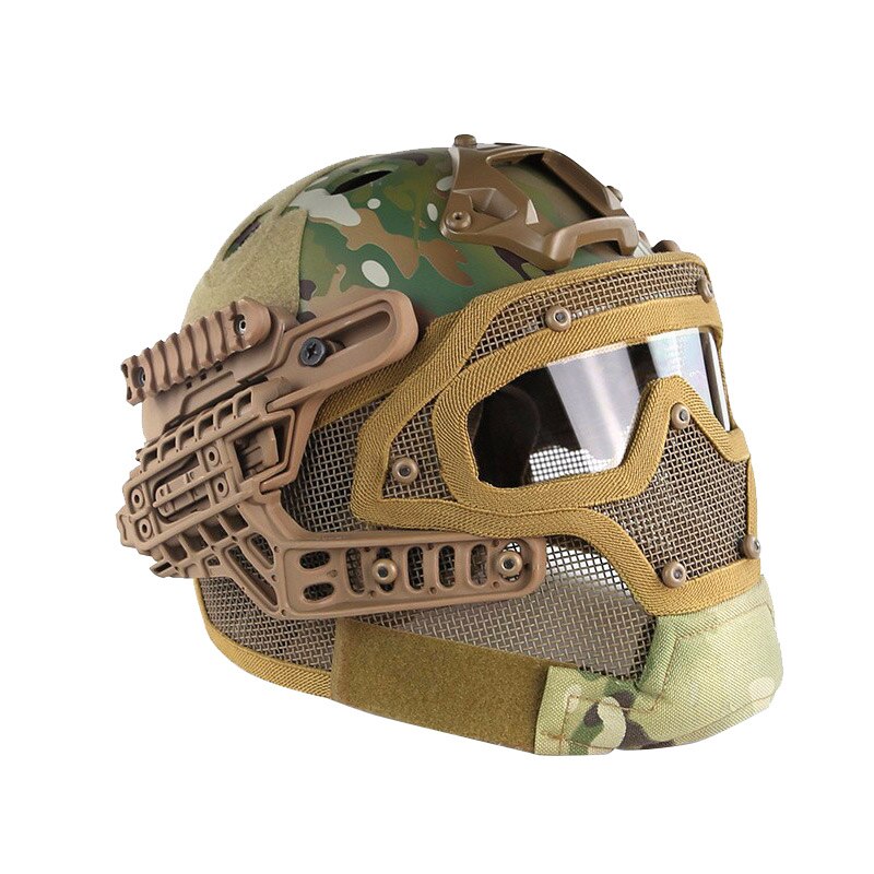 Casco de moto estilo militar