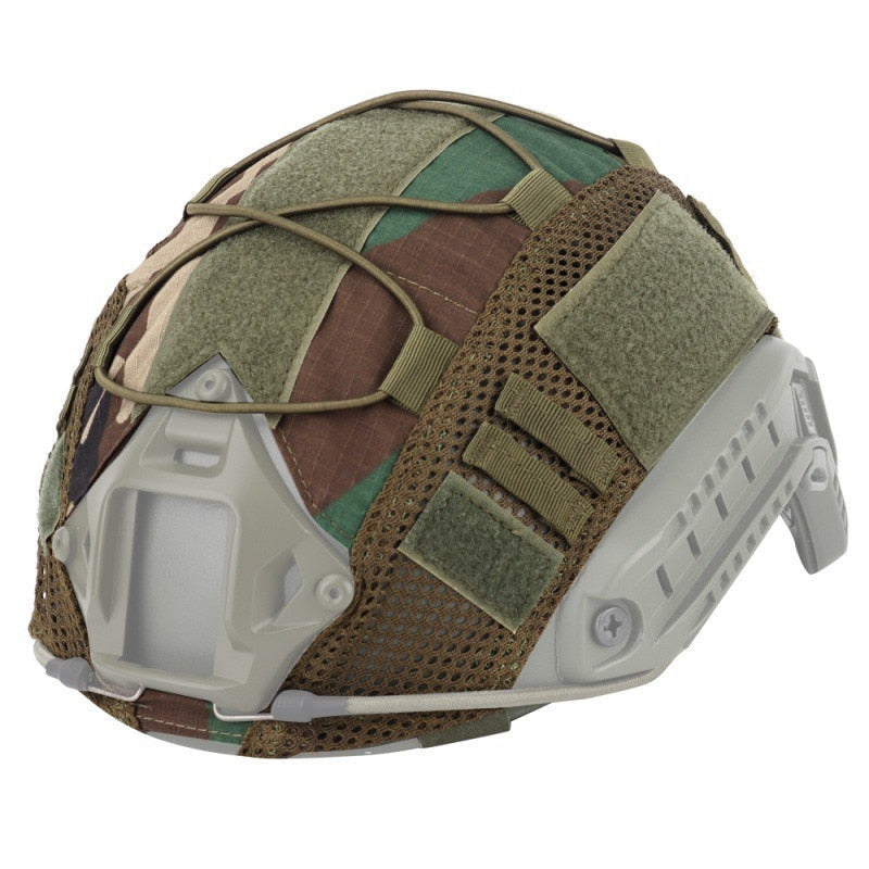 Casco jet verde militar mujer