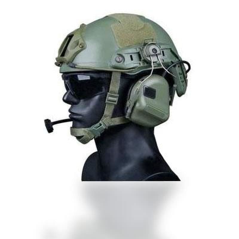 Casco militar con sensores electrofrecuencia
