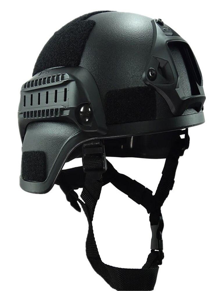 Casco militar negro