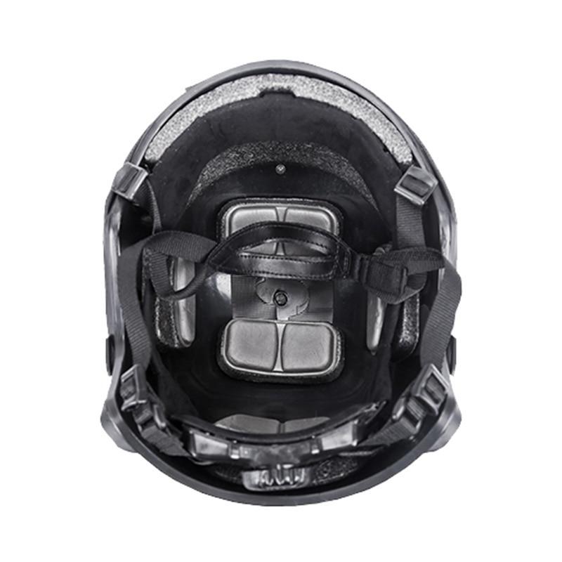 Casco militar negro disfraz