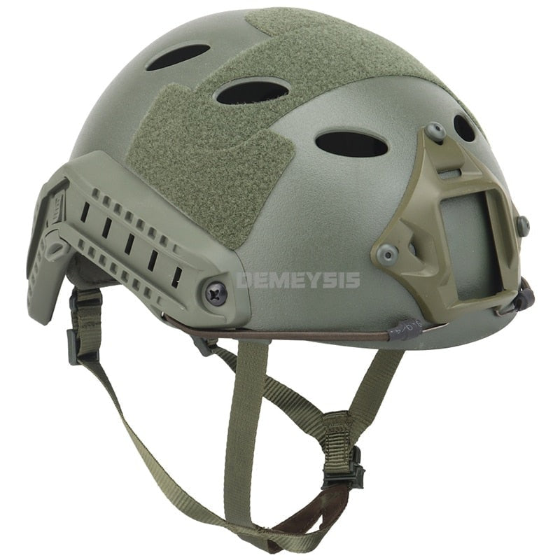 Casco verde militar mate