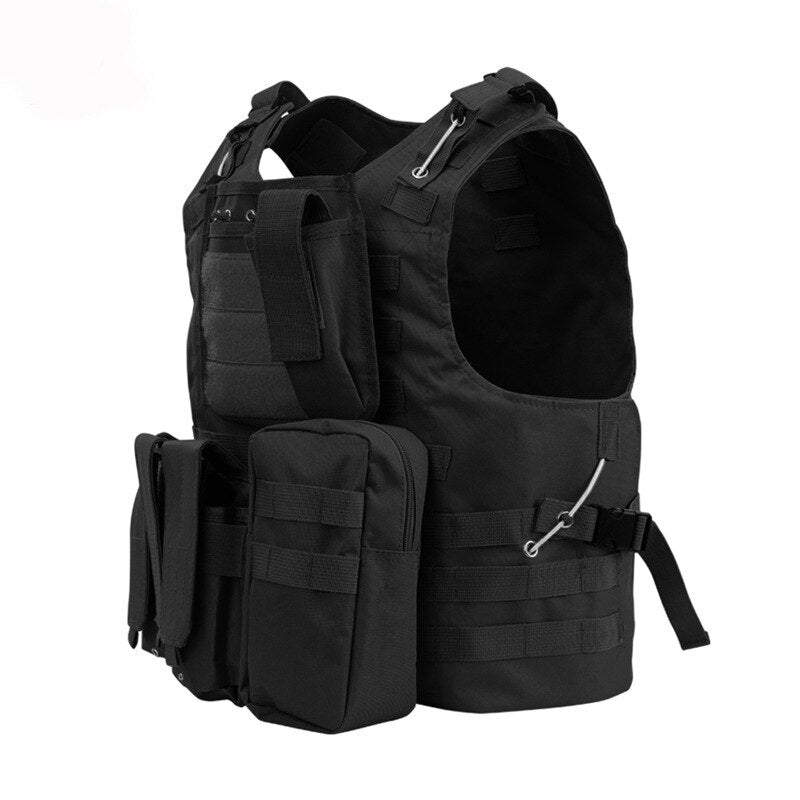 Chaleco mas mochila tactica