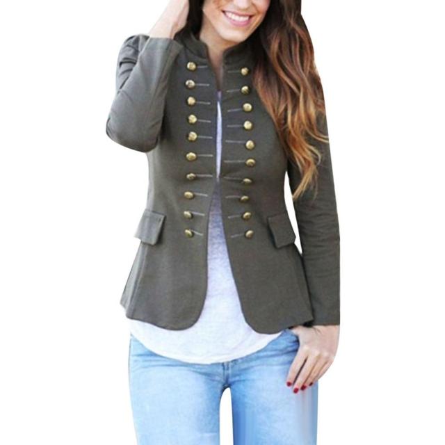 Chaqueta botones militar mujer