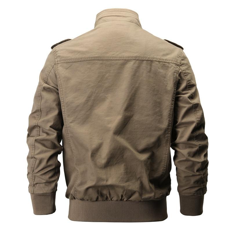 Chaqueta camisa verde militar hombre