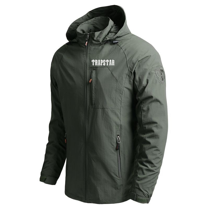 Chaqueta casual hombre verde militar