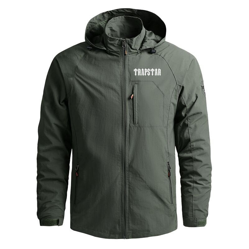 Chaqueta casual hombre verde militar