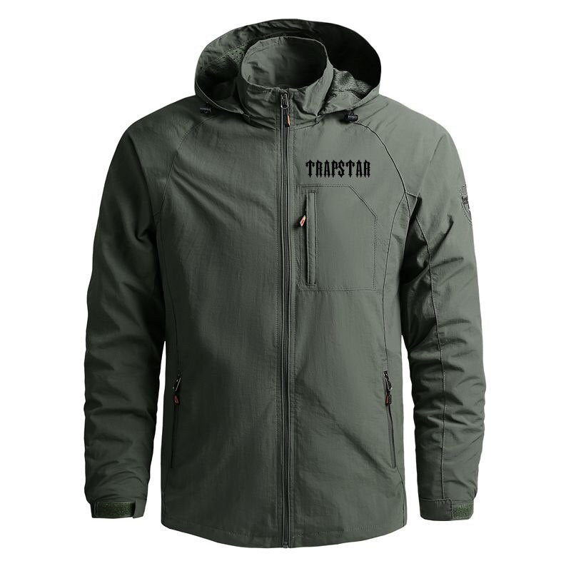 Chaqueta casual hombre verde militar