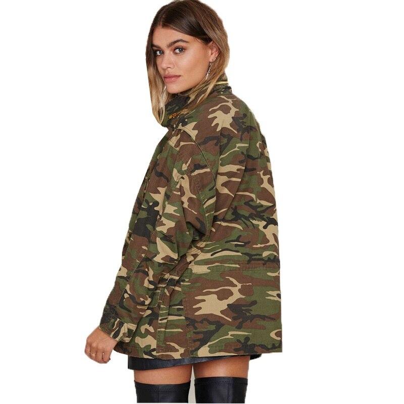 Chaqueta de mujer color verde militar