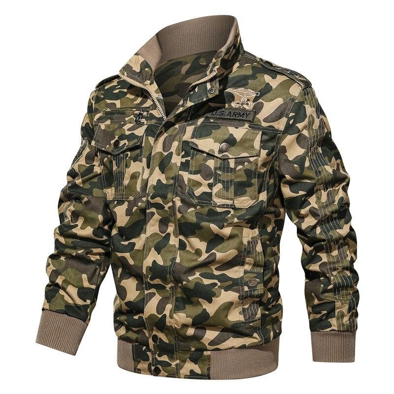 Chaqueta estampado militar hombre