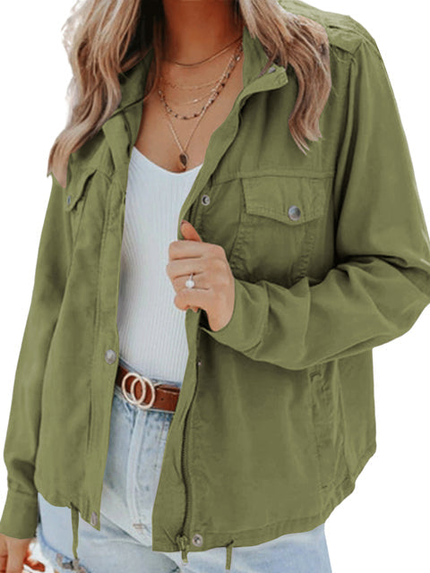 Chaqueta estili militar mujer