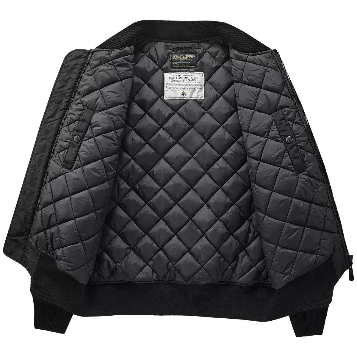 Chaqueta estilo militar hombre negra