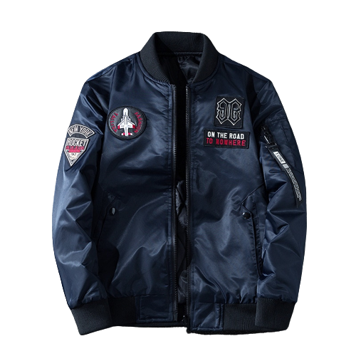 Chaqueta hombre militar azul