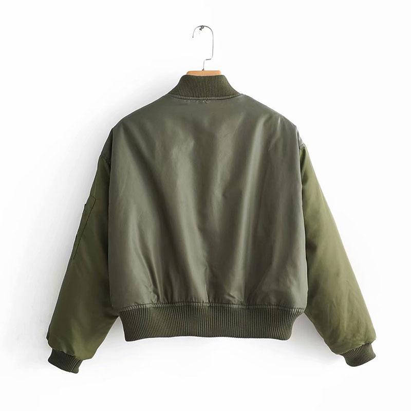 Chaqueta invierno verde militar hombre