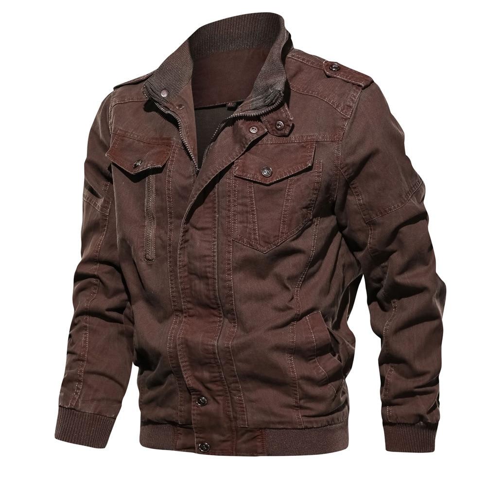 Chaqueta militar azul hombre
