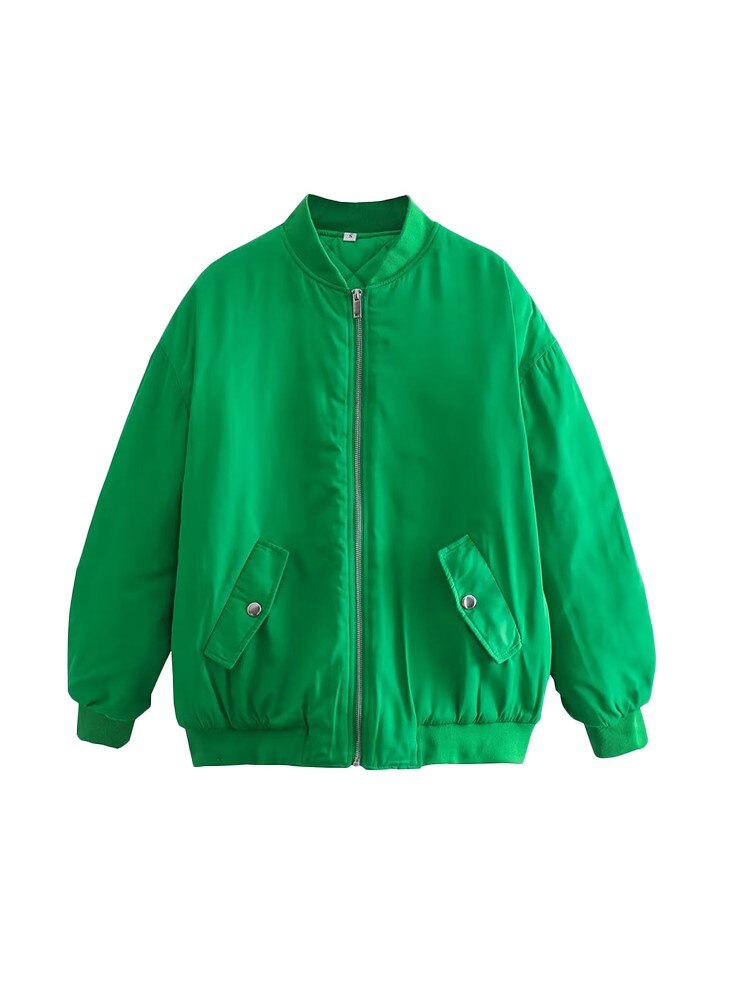 Chaqueta militar azul para mujer