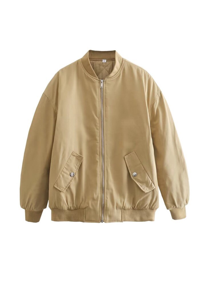 Chaqueta militar azul para mujer