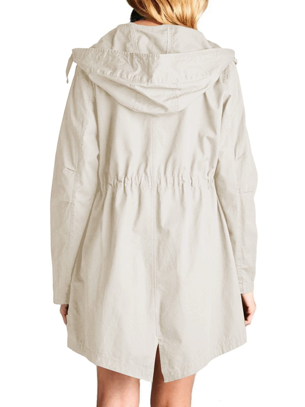 Chaqueta militar caki mujer