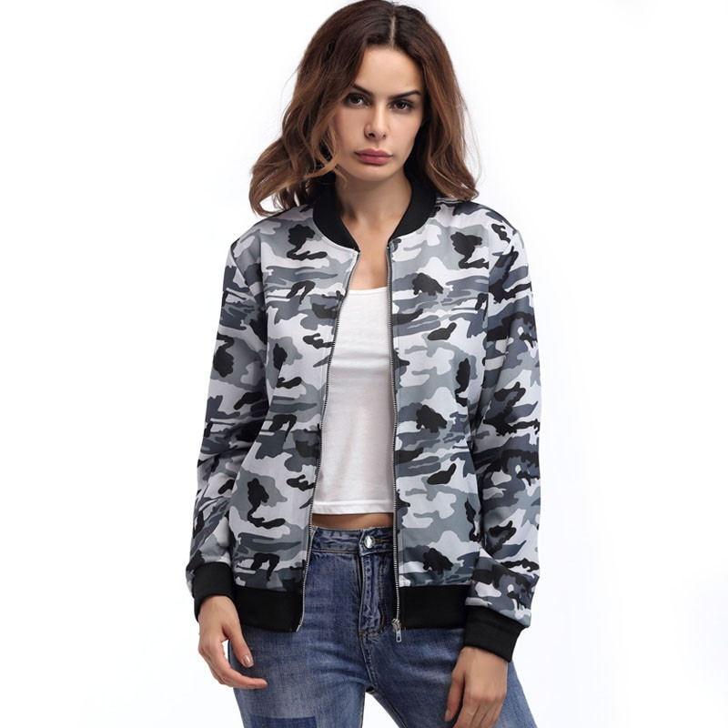 Chaqueta militar camuflaje mujer