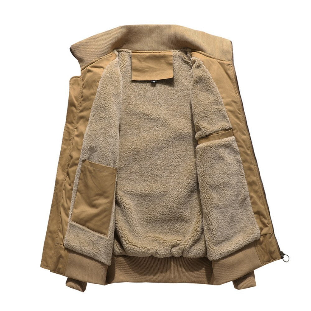 Chaqueta militar caqui hombre