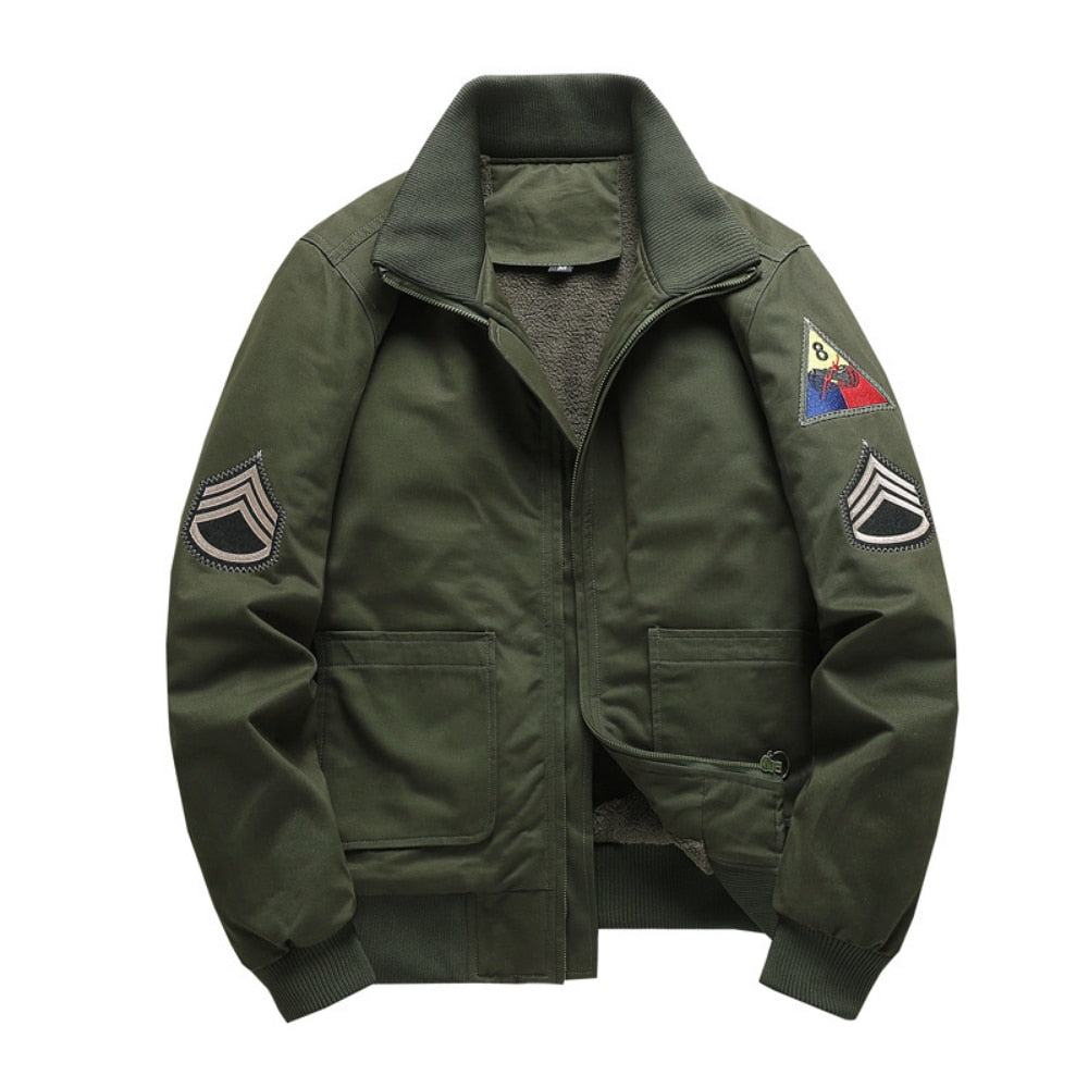 Chaqueta militar caqui hombre