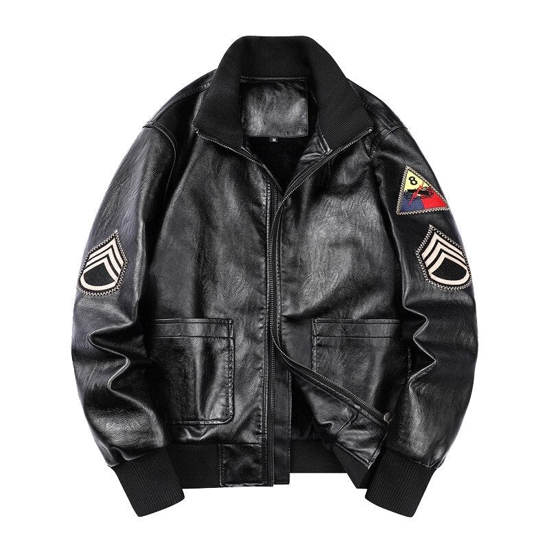 Chaqueta militar con parches hombre