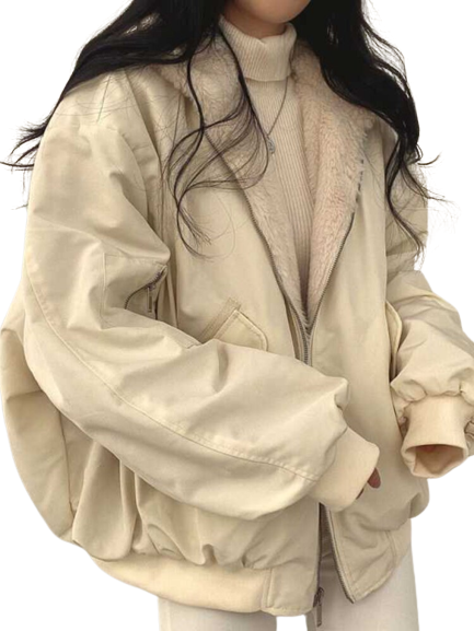 Chaqueta militar de mujer beige