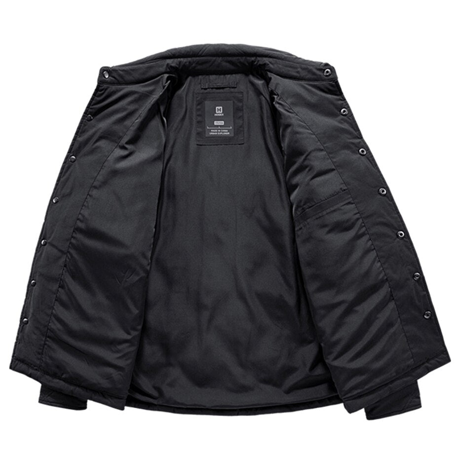 Chaqueta militar hombre negra