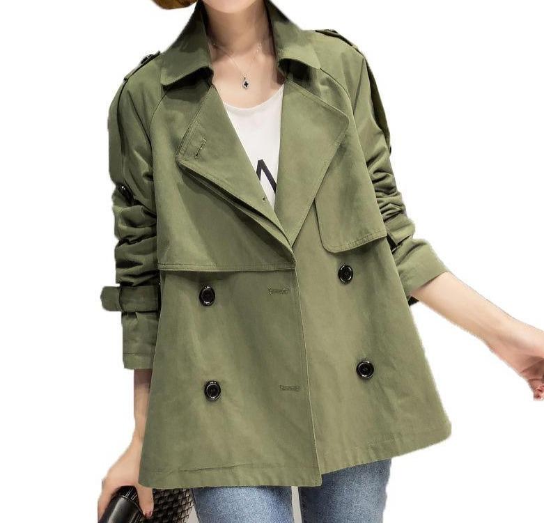 Chaqueta militar mujer botones grandes