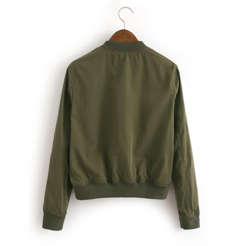 Chaqueta militar mujer con parches