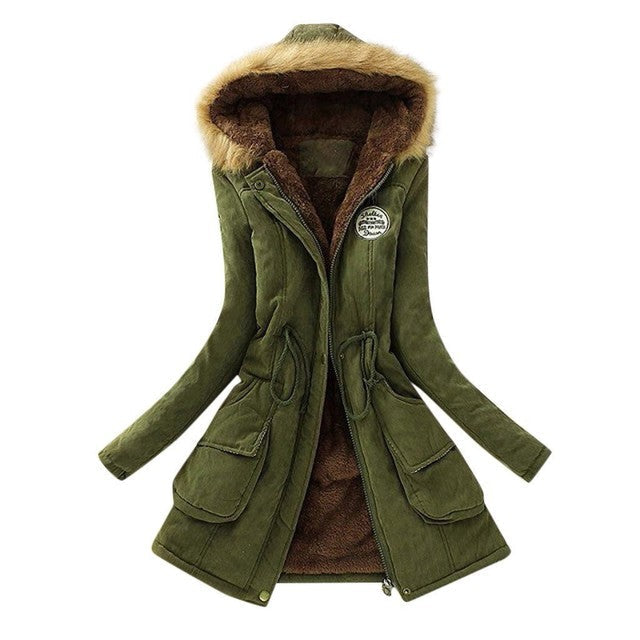 Chaqueta militar mujer verde