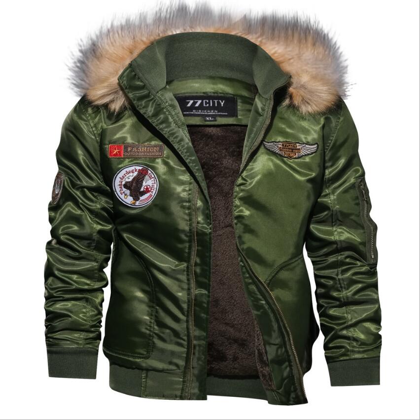 Chaqueta militar parches hombre