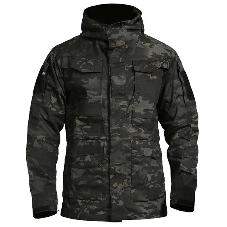 Chaqueta militar verde hombre