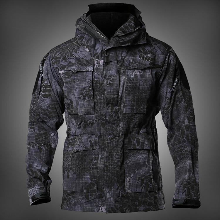 Chaqueta militar verde hombre