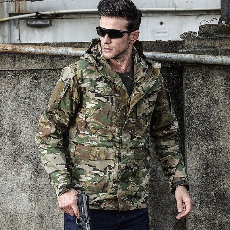 Chaqueta militar verde hombre