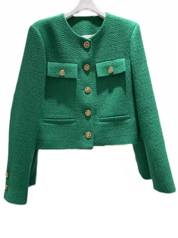 Chaqueta mujer botones militar