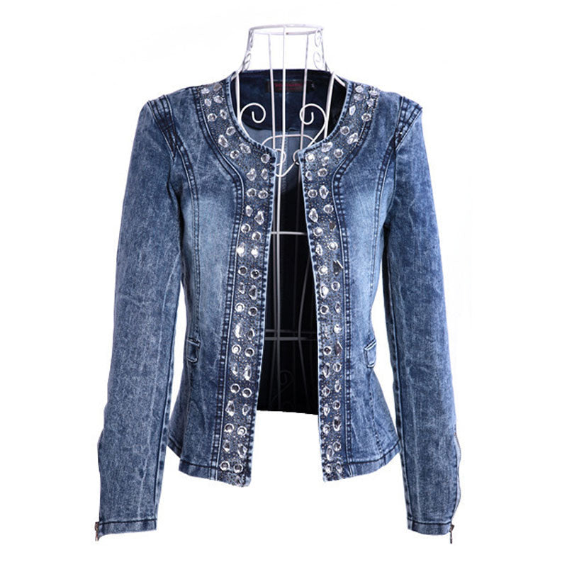 Chaqueta mujer corte militar azul