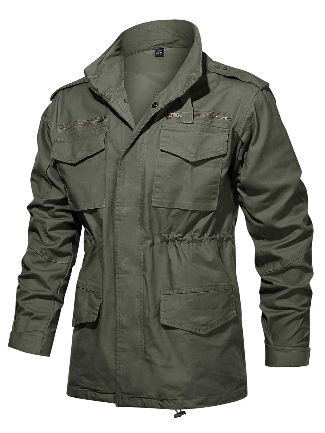 Chaqueta mujer verde kaki estilo militar