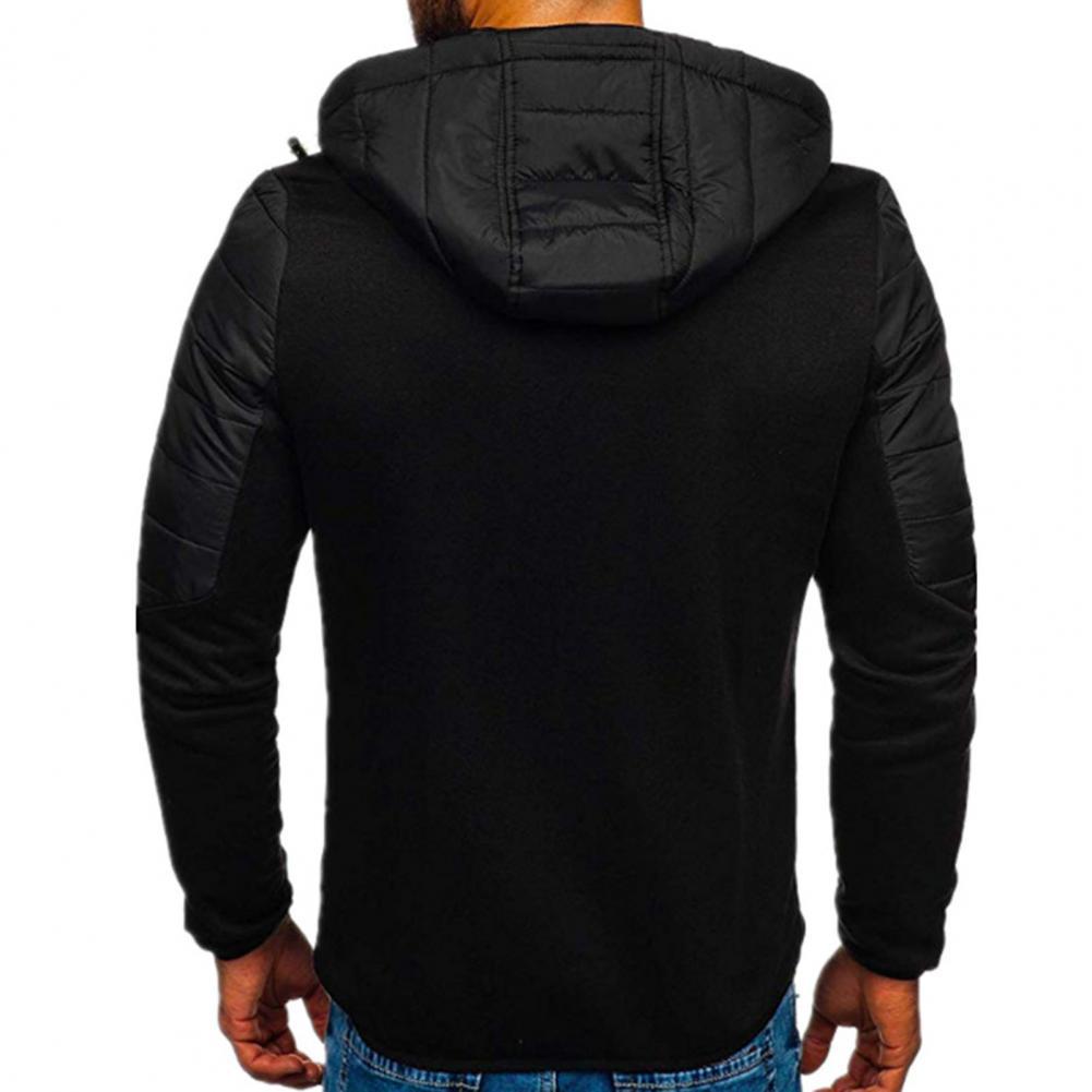 Chaqueta negra corte militar hombre